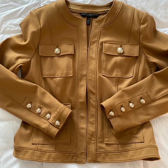 White House Black Market Camel Blazer - Picture 2 of 9